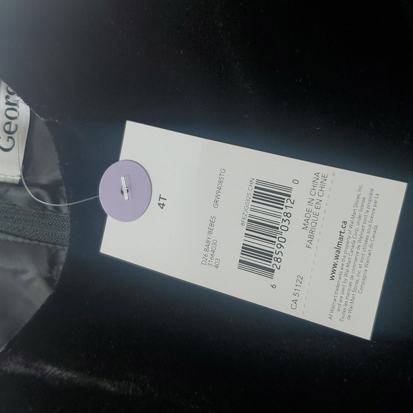 NWT George Toddler Girls Flocked Mesh and Plaid Skirt Dress - Picture 7 of 10